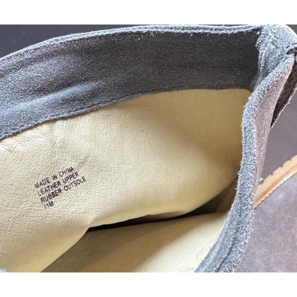 Michael Kors Kenton Suede Boots Women's 11 Slate Gray Lug Sole New With Box Flat - Picture 11 of 13